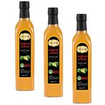 Hanzade Bitkisel Enginar Sirkesi 500 ML x 3 Adet Doğal Fermantasyon İçilebilir Katkısız Cam Şişe