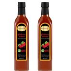 Hanzade Bitkisel Gilaburu Sirkesi 500 ML x 2 Adet Doğal Fermantasyon İçilebilir Katkısız Cam Şişe