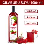 Hanzade Bitkisel Gilaburu Suyu Nektarı 1 Litre Şeker Ilavesiz Cam Şişe - 1 lt