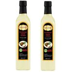 Hanzade Bitkisel Hindistan Cevizi Sirkesi 500 ML x 2 Adet Doğal Fermantasyon İçilebilir Katkısız Cam Şişe