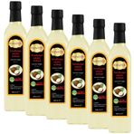 Hanzade Bitkisel Hindistan Cevizi Sirkesi 500 ML x 6 Adet Doğal Fermantasyon İçilebilir Katkısız Cam Şişe