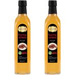 Hanzade Bitkisel Hurma Sirkesi 500 ML x 2 Adet Doğal Fermantasyon İçilebilir Katkısız Cam Şişe