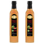 Hanzade Bitkisel Karpuz Sirkesi 500 ML x 2 Adet Doğal Fermantasyon İçilebilir Katkısız Cam Şişe