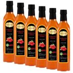 Hanzade Bitkisel Kuşburnu Sirkesi 500 ML x 6 Adet Doğal Fermantasyon İçilebilir Katkısız Cam Şişe