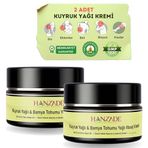 Hanzade Bitkisel Kuyruk Yağlı & Bamya Tohumu Yağlı Ağrı Masaj Kremi Kas Eklem 100 ml x 2 Adet