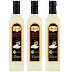 Hanzade Bitkisel Pirinç Sirkesi 500 ML x 3 Adet Doğal Fermantasyon İçilebilir Katkısız Cam Şişe