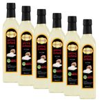 Hanzade Bitkisel Pirinç Sirkesi 500 ML x 6 Adet Doğal Fermantasyon İçilebilir Katkısız Cam Şişe