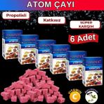 Hanzade Bitkisel Propolisli - C Vitaminli - Kara Mürverli Atom Çayı Kış Çayı 150 Gr x 6 Adet