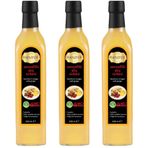 Hanzade Bitkisel Zencefilli Alıç Sirkesi 500 ML x 3 Adet Doğal Fermantasyon İçilebilir Katkısız Cam Şişe