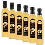 Hanzade Bitkisel Zencefilli Alıç Sirkesi 500 ML x 6 Adet Doğal Fermantasyon İçilebilir Katkısız Cam Şişe