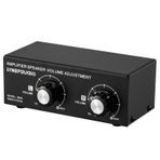 Hanzete 150W 14AWG Masaüstü Pasif Hoparlör Ses Kontrol Kutusu Amplifikatör Hoparlör Ses Ayarı Ayrı Sol/Sağ Kanal Kontrolü ile