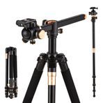 Hanzete 184cm/72.4in Taşınabil Fotoğraf Tr Yatay Kamera Tr Standı Monopod Alüminyum Alaşımlı 8kg/17.6 Yük Kapasitesi 360 ° Dönebilen Ballhead DSLR Kamera için Taşıma Çantası Video Kamera
