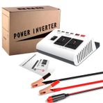 Hanzete 300W Güç Çevirici - AC 220V Araç Şarj Cihazı Dönüştürücü, 4 USB Bağlantı Noktası ile 8 Güvenlik Koruması Geliştirilmiş Sinüs Dalgası Güç Dönüştürücüsü Cep Telefonları Bilgisayarlar Dizüstü