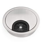 Hanzete 60mm Masa Grommet Tel Organizatör Ofis Masaüstü Gromet Çinko Alaşımlı Tel Kablo Delik Kapağı Grommet