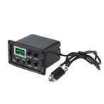 Hanzete Akustik Gitar 3-Band EQ Ekolayzer Ton ve Hacim Amplifikatör Preamp Piezo Alıcı, Tuner Faz Fonksiyonlu LCD Ekran Tek Gövdeli Tasarım