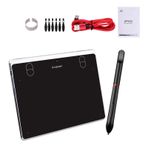Hanzete AP604 Dijital Grafik Çizim Tableti 6 * 4 İnç Aktif Ultra İnce Çizim Tahtası Seti, 4 Kısayol Tuşu ile Pilsiz Pasif Stylus 8192 Düzeyleri Basınç, Windows 10/8/7 ve Mac OS ve Android