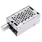Hanzete Ayarlanabilir DC Fırça Motor Hızı PWM Kontrol Cihazı Ayarlayıcı 12V / 24V / 36V / 60V 8A 400W Kontrol Anahtarı ile