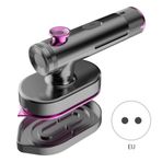 Hanzete Giysiler için Taşınabil Ütü Buharlı Pişici 40W 90 Derece Katlanabil Giysi Buharlı Pişiciler 60 ml Su Tankı 20 Saniye Hızlı Isınma Desteği Ev Seyahat Kolej için Kuru ve Islak Ütüleme