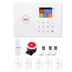 Hanzete Güvenlik Alarm Sistemi Kiti Otomatik Çevmeli +WiFi Ev Güvenliği Kablosuz Alarm Sistemi Ev Güvenlik Alarm Sistemi Hareket Sensörü Kapı/Pencere Sensörü Uzaktan Kumanda