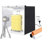 Hanzete PU5083 80 * 80 * 80cm Büyük Katlanır LED Işık Çadır Masaüstü Fotoğraf Stüdyosu Işık Kutusu 90W Softbox 234 adet LED Boncuk 5500K Stüdyo için 3 adet Renkli Arka Plan ile Kısılabilir Ürün