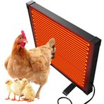 Hanzete Tavuk Kümesi Isıtıcı 145 Watt Radyant Isı Tavuk Isıtıcı Enerji Verimli Kuluçka Makinesinden Daha Güvenli Lamba Civcivler Tavuklar Köpekler Kediler ve Diğer Evcil Hayvanlar için Düz Panel Isıtı