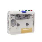 Hanzete TON010S Taşınabilir Kaset MP3 Çalar Mini USB Teyp Çalar MP3 Dönüştürücü 3.5mm AUX Giriş Yazılımı ile CD Kaset Yakalama Ses Müzik Çalar PC Dizüstü Bilgisayar ile Uyumlu