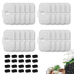 Haodlay Dockstream Kedi Su Çeşmesi için 20 Paket Kedi Su Çeşmesi Filtresi Değiştirme PLWF005/PLWF115/PLWF105,Ön filtre Süngerli Üçlü Filtrasyon Sistemi Değiştirme Filtresi