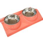 Haoer Kedi ve Köpek Eğimli İkili Mama ve Su Kabı