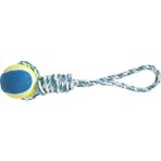 Haoer Tenis Toplu Diş Ipi Köpek Oyuncağı 35 cm - Mavi
