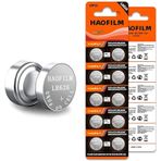 HAOFILM LR626 SR626SW 377 376 LR626 AG4 Premium Alkalin Pil, 1.5V Yuvarlak Düğme Para Hücresi Piller (10'lu Paket)