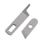 Haofy 2 Adet Dikiş Makinesi Bıçağı Çok Fonksiyonlu Ev Overlok Üst Ve Alt Bıçak Seti Şarkıcı Için Fit 14CG744 14CG754 14SH644 14SH654 14SH744 14SH754 14SH764