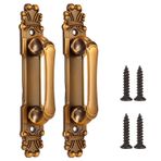 Haofy Ahır Kapı Kolları, 2'li Set Antika Kapı Çekme Avrupa Tarzı Vintage Dolap Kapı Kolu Rustik Dekoratif Sürgülü Kapı Çekme Donanımı, 6.5x1.2x1.4in