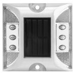 Haofy Solar Driveway Marker Light, Açık Otoyol Güvertesi Için LED Güneş Enerjili Zemin Reflektör Işığı, 4.1 inç (WHITE)