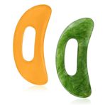 Haohai Gua Sha masaj aleti, saplı, reçine sap, Gua Sha masaj aleti, vücut şekillendirme, sırt, boyun, bacak, yüz, masaj için selülit önleyici alet (2)