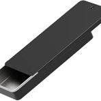 Haohaiblooms Mini Dikdörtgen Teneke Kutular - El Sanatları için Taşınabilir Metal Saklama Kutusu, Kendin Yap Dudak Balsamları, Katı Parfümler - Boş Teneke İtme Kılıfı, Siyah, 80x34x10mm