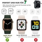 Haojavo Koruyucu Kılıf Apple Watch 7 41MM ile uyumlu, [6 adet] Kasa 2'si 1 ile kırılmaz PC Çerçeve ve HD Temperli Cam iwatch Seri 7 41 mm için korumak ekran Aksesuarlar erkek ve kadınlar için kapak
