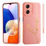 HAONANDE Xiaomi Poco M6 5G/Redmi 13C 5G için cep telefonu kılıfı, tatlı altın aşk kalbi, parıltılı, parıltılı koruyucu kılıf, kadınlar ve kızlar için, el kayışlı kamera korumalı, sevimli ince kılıf