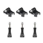 Haoyou Quick Release Clip Basic Base Mount Kit, Gopro Hero10/9/8/7/6/5/4/Session/3+/3/GoPro MAX/Hero (2018), Fusion, DJI Osmo Action, AKASO, SJCAM aksiyon kamerası (6 adet) ile uyumludur