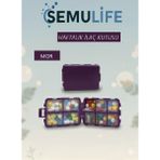 Hap Kutusu Hap Düzenleyici Kutusu Haftalık Ilaç Kutusu Günlük Kutusu Saklama Kabı Vitamin Kutusu Pill Organizer - renk - Mor
