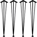 Hap Metal 73 cm Üniversal Pingolu Firkete Ayak 4 Adet Dayanıklı Metal Masa Ayağı