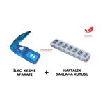 Hap Tablet Kesici. Kesme Makinesi ve Haftalık Saklama Kutusu
