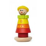 Hape E0402 Büyükten Küçüğe Sıralama Ahşap Renkli Sevimli Palyaço Jill Oyuncak