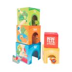 Hape E0451 Pepe und Friends Stapelturm oyuncak