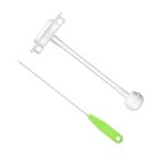 HAPINARY 1 Takım Bebek Şişe Payet Süt Şişesi Pipet Bebek Içki Şişesi Payet Geçiş Şişesi Kiti Yenidoğan Şişe Payet Yenidoğan Kiti Bebek Süt Şişesi Biberon Yeni Doğan Beyaz Saman Seti