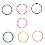 HAPINARY 7 Paket Yapışkan Bantlar Dekompresyon Oyuncakları Renkli Eğlence Kullanımı Kolay İpek Parçalar Seti