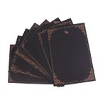 HAPINARY Vintage Yazı Kağıdı 8li Çizgili Mektup Kağıdı Kırtasiye