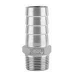 Hapivida Hortum Barb Bağlantısı, BSP 1/8 "3/4" Paslanmaz Çelik SS304 Barb Hortum Konnektörü Sıkıştırma Hortumu Bağlantı Parçaları Endüstriyel Hortum Dikeni Boru Ek Parçaları Bağlantısı (3/4 "x25mm)