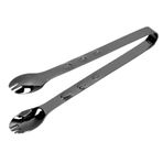 Hapivida Paslanmaz Çelik Buz Maşası, 7.7 Inç/19.5 Cm Şeker Buz Pasta Şeker Pişirme Klip Kelepçesi, Buz Kovası Için Bar Maşası Şeker Küpleri Kahve Barı Yemek Servisi(Siyah)