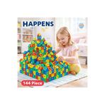 HAPPENS Puzzle City 3D Eğitici Yapı Taşları Oyuncak Plus Plus Blockland Akıl Sayı Küpü Akıllı Sayılar