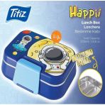 Happi Beslenme Kabı 1 Litre Paslanmaz Çelik Bölmeli Sızdırmaz Yemek Saklama Kabı (15 X 21 X 7 Cm)
